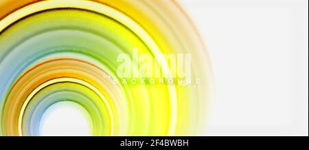 Rainbow Fluid Farbe Linie abstrakter Hintergrund - Wirbel und Kreise, verdrehte flüssige Farben Design, bunte Marmor oder Kunststoff gewellte Textur Hintergrund, mehrfarbige Vorlage für Business-oder Technologie-Präsentation oder Web-Broschüre Cover-Layout, Tapete. Rainbow Fluid Farbe Linie abstrakter Hintergrund - Wirbel und Kreise, verdrehte flüssige Farben Design, bunte Marmor oder Kunststoff gewellte Textur Hintergrund, mehrfarbige Vorlage für Business-oder Technologie-Präsentation oder Web-Broschüre Cover-Layout, Tapete. Vektorgrafik Stock Vektor