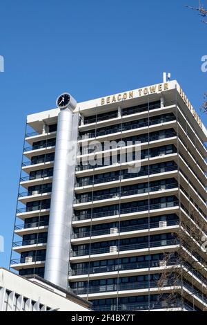 Beacon Tower im Stadtzentrum von Bristol, früher bekannt als Colston Tower. Stockfoto