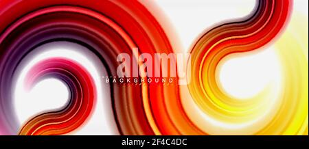 Rainbow Fluid Farbe Linie abstrakter Hintergrund - Wirbel und Kreise, verdrehte flüssige Farben Design, bunte Marmor oder Kunststoff gewellte Textur Hintergrund, mehrfarbige Vorlage für Business-oder Technologie-Präsentation oder Web-Broschüre Cover-Layout, Tapete. Rainbow Fluid Farbe Linie abstrakter Hintergrund - Wirbel und Kreise, verdrehte flüssige Farben Design, bunte Marmor oder Kunststoff gewellte Textur Hintergrund, mehrfarbige Vorlage für Business-oder Technologie-Präsentation oder Web-Broschüre Cover-Layout, Tapete. Vektorgrafik Stock Vektor