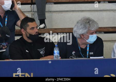 MANAUDOU FLORENT und MANAUDOU JEAN LUC während der FFN Golden Tour Camille Muffat 2021, Schwimmen Olympic und European Selections am 20. März 2021 im Cercle des Nageurs de Marseille in Marseille, Frankreich - Foto Laurent Lairys / DPPI Stockfoto