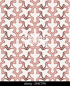 Dekorative rosa abstrakt geometrische nahtlose Muster. Traditionelle orientalische Ornament Hintergrund. Vektorgrafik. Stock Vektor