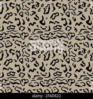 Vektor nahtloses Muster von Snow Leopard Haut. Hintergrund-Design, textile Dekoration, animalische Druck. Stock Vektor