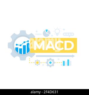 MACD-Anzeige, Vektor-Design Stock Vektor