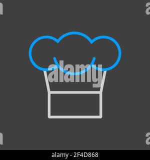 Kochkoch-Vektor-Symbol. Diagrammsymbol für das Kochen von Website-Design, Logo, App, UI Stock Vektor