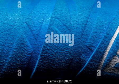 Blau Synthetic Fabric Mustertextur Stockfoto