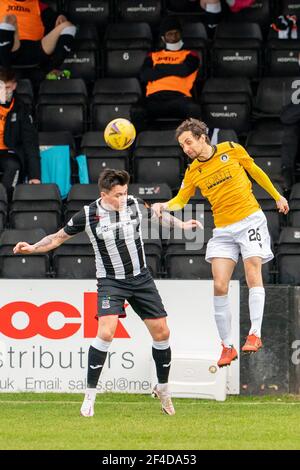 Elgin, Großbritannien. März 2021, 20th. 20. März 2021. Dies ist aus der Scottish League One Match zwischen Elgin City und Edinburgh City. Edinburgh - Raffaele De Vita. Quelle: JASPERIMAGE/Alamy Live News Stockfoto