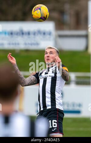 Elgin, Großbritannien. März 2021, 20th. 20. März 2021. Dies ist aus der Scottish League One Match zwischen Elgin City und Edinburgh City. Elgin - Darryl McHardy Credit: JASPERIMAGE/Alamy Live News Stockfoto