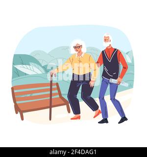 Flache Cartoon-Figuren paar, Liebe und Freundschaft Vektor Illustration Konzept Stock Vektor