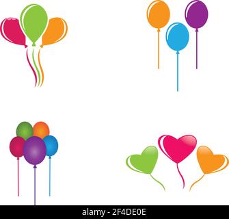 Flying Vector festliche Ballons glänzend mit glänzenden Ballons für Urlaub Stock Vektor