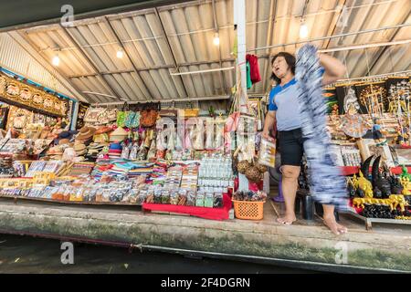 Tha Kha Floating Market, Bangkok, Thailand Stockfoto