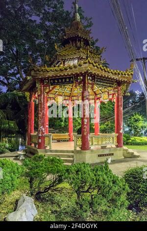 Pagode im Lumphini Park, Bangkok, Thailand Stockfoto