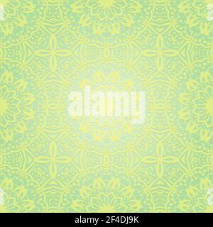 Helle Farbe Nahtloses Muster mit Mandala.Nahtloses Hintergrunddesign.Ornamentales Design.Florale Musterfliesen. Stock Vektor