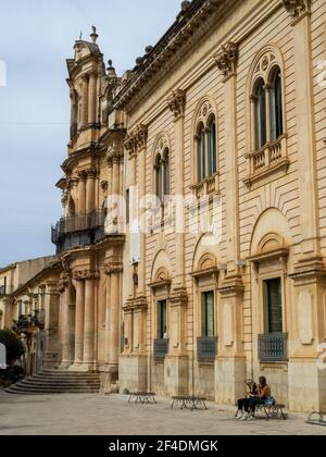 Via Mormino Penna, Scicli Stockfoto