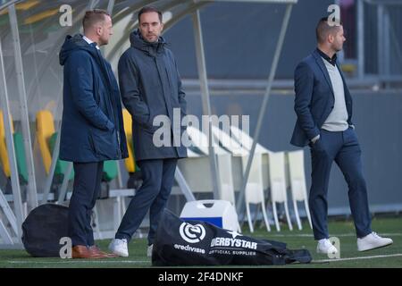 SITTARD, NIEDERLANDE - MÄRZ 20: Trainer Sjors Ultee von Fortuna Sittard während des niederländischen Eredivisie-Spiels zwischen Fortuna Sittard und FC Utrecht in Fort Stockfoto