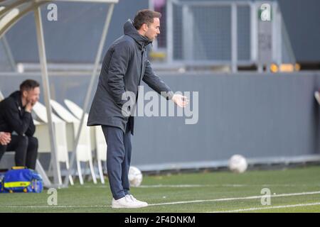 SITTARD, NIEDERLANDE - MÄRZ 20: Trainer Sjors Ultee von Fortuna Sittard während des niederländischen Eredivisie-Spiels zwischen Fortuna Sittard und FC Utrecht in Fort Stockfoto