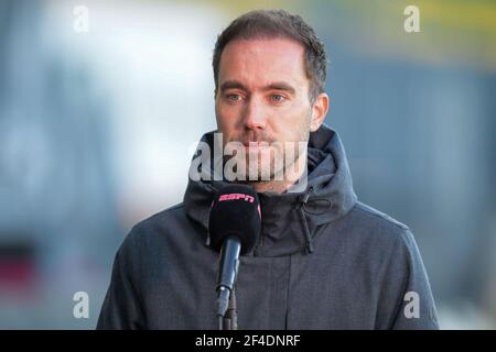 SITTARD, NIEDERLANDE - MÄRZ 20: Trainer Sjors Ultee von Fortuna Sittard während des niederländischen Eredivisie-Spiels zwischen Fortuna Sittard und FC Utrecht in Fort Stockfoto