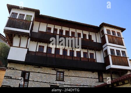 Kastoria Stadt am See Orestiada, Tsiatsiapa alten traditionellen Herrenhaus, Mazedonien, Griechenland Stockfoto