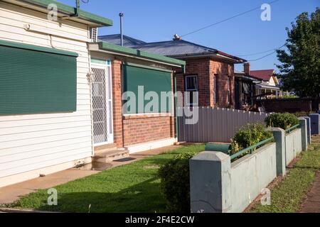 Mudgee in der Region New South Wales, Häuser und Immobilien in der Nähe des Stadtzentrums, Mudgee, NSW, Australien Stockfoto