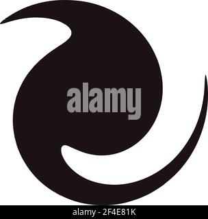 Zyklischer Kreis, Helix, Spiralelement. Konzentrische Form mit Rotations-, Zentrifuge- und Kreideeffekt. Vektordarstellung „Drehen“, „Wirbeln“ und „Wirbeln“ – S Stock Vektor