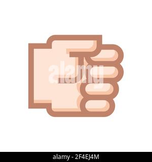 Stilisierte Zeichnung der Hände. Abbildung der Hände. Symbole für Hände. Vektor Zeichnung der Hände. Stock Vektor