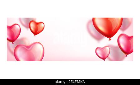 Valentinstag Super Sale Promo Banner Vektor Stock Vektor
