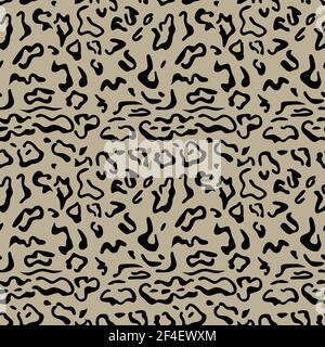 Vektor nahtloses Muster von Snow Leopard Haut. Hintergrund-Design, textile Dekoration, animalische Druck. Stock Vektor