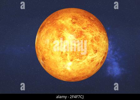 Hoch detaillierte Fiktion roten Venus Planeten. Science Fiction 3D Render. Elemente dieses Bildes, die von der NASA eingerichtet wurden. Stockfoto