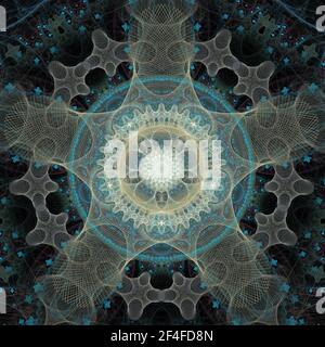 Geometrisches Muster Für Komplexe Spirographen Stockfoto