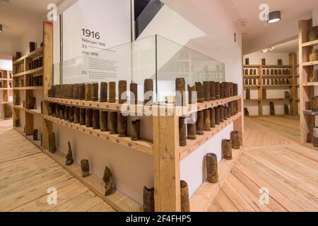 Museum aan de IJzer, erster Weltkrieg, IJzertoren, Yserturm, Denkmal, Diksmuide, Dixmude, Westflandern, Belgien Stockfoto