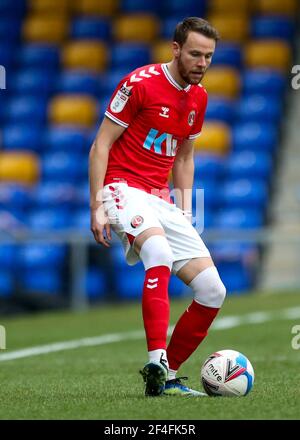 Charlton Athletic's Chris Gunter während der Sky Bet League One Match in Plough Lane, London. Bilddatum: Samstag, 20. März 2021. Stockfoto