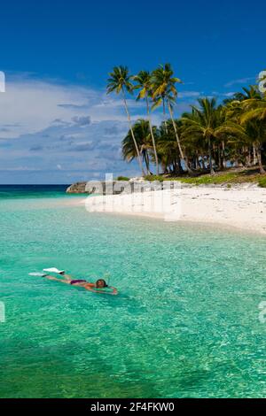 Schnorcheln vor Fadol Insel, Kai-Inseln, Molukken, Indonesien Stockfoto