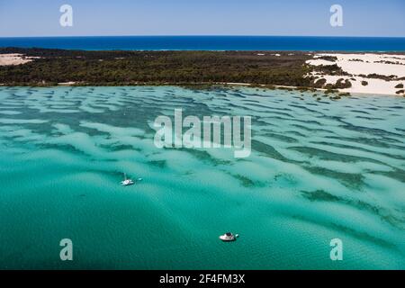 Luftaufnahme Moreton Island, Brisbane, Australien Stockfoto