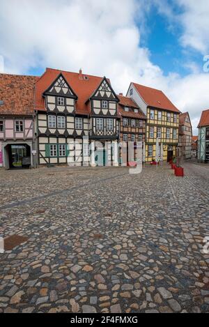 Klopstock Haus, Schlossberg, Weltkulturerbe Stadt Quedlinburg, Sachsen-Anhalt, Deutschland Stockfoto