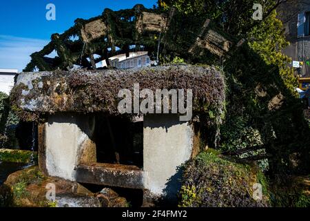 Wasserrad in l'isle sur la sorgue, provence Frankreich, Touristenziel. Stockfoto