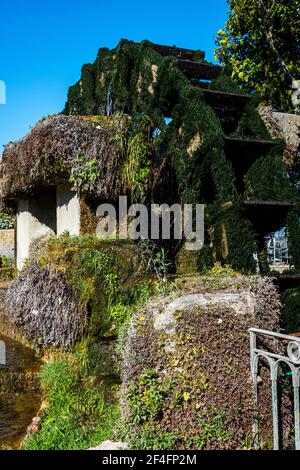 Wasserrad in l'isle sur la sorgue, provence Frankreich, Touristenziel. Stockfoto