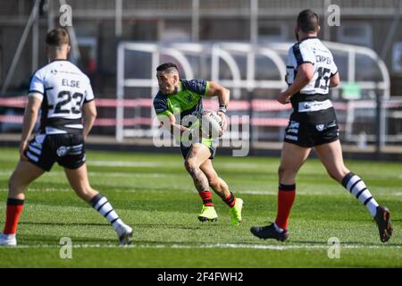 Rangi Chase (7) von West Wales Raiders in Aktion, am 3/21/2021. (Foto von Craig Thomas/News Images/Sipa USA) Quelle: SIPA USA/Alamy Live News Stockfoto