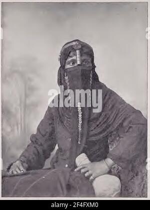 Vintage-Foto von türkischer Marktfrau aus Istanbul - 1832 Stockfoto