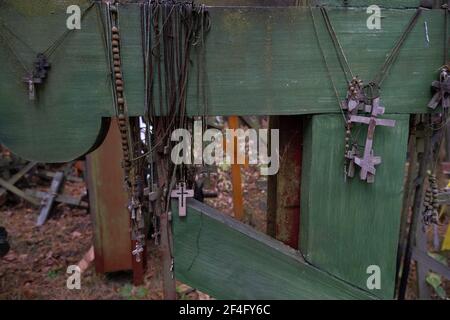 Polen, Grabarka - 10. Oktober 2020: Der Heilige Berg Grabarka, das Herz der orthodoxen Kirche in Polen Stockfoto
