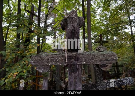 Polen, Grabarka - 10. Oktober 2020: Der Heilige Berg Grabarka, das Herz der orthodoxen Kirche in Polen Stockfoto
