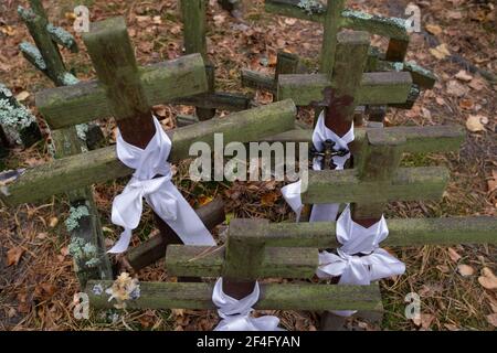 Polen, Grabarka - 10. Oktober 2020: Der Heilige Berg Grabarka, das Herz der orthodoxen Kirche in Polen Stockfoto