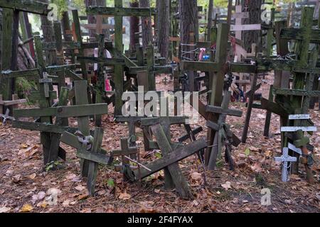 Polen, Grabarka - 10. Oktober 2020: Der Heilige Berg Grabarka, das Herz der orthodoxen Kirche in Polen Stockfoto