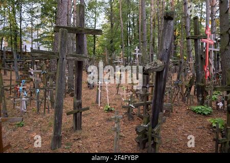 Polen, Grabarka - 10. Oktober 2020: Der Heilige Berg Grabarka, das Herz der orthodoxen Kirche in Polen Stockfoto