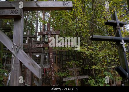 Polen, Grabarka - 10. Oktober 2020: Der Heilige Berg Grabarka, das Herz der orthodoxen Kirche in Polen Stockfoto