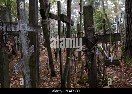 Polen, Grabarka - 10. Oktober 2020: Der Heilige Berg Grabarka, das Herz der orthodoxen Kirche in Polen Stockfoto