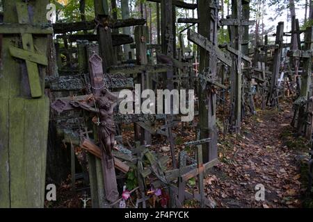 Polen, Grabarka - 10. Oktober 2020: Der Heilige Berg Grabarka, das Herz der orthodoxen Kirche in Polen Stockfoto