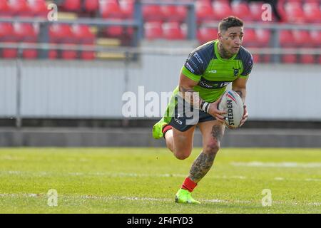 Rangi Chase (7) von West Wales Raiders in Aktion, am 3/21/2021. (Foto von Craig Thomas/News Images/Sipa USA) Quelle: SIPA USA/Alamy Live News Stockfoto