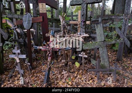 Polen, Grabarka - 10. Oktober 2020: Der Heilige Berg Grabarka, das Herz der orthodoxen Kirche in Polen Stockfoto