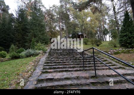 Polen, Grabarka - 10. Oktober 2020: Der Heilige Berg Grabarka, das Herz der orthodoxen Kirche in Polen Stockfoto