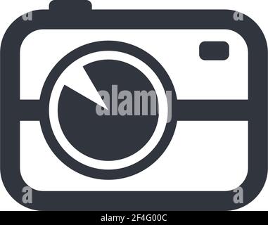 Vektorsymbol für Vorlage mit dem Logo der Kamera Stock Vektor