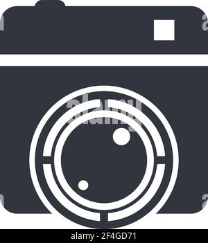 Vektorsymbol für Vorlage mit dem Logo der Kamera Stock Vektor